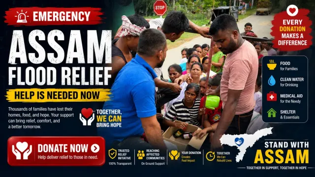 Assam Flood Relief Drive: Ground Reality and Hope in Sivasagar