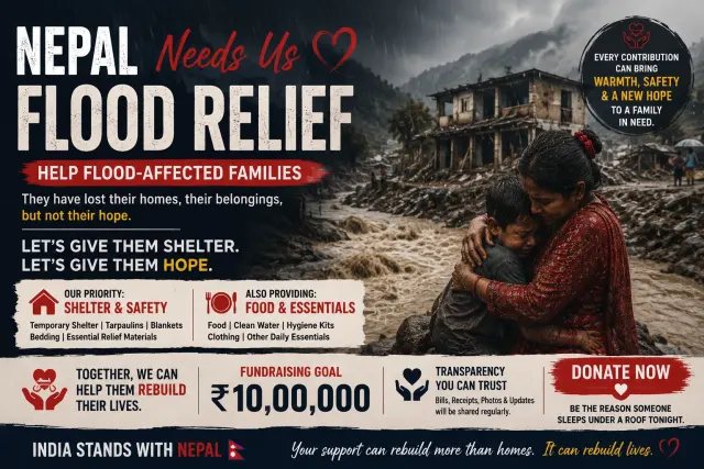 Stand With Nepal 🇳🇵 – Flood Relief for Affected Families